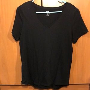 Old Navy Black V-neck, worm once